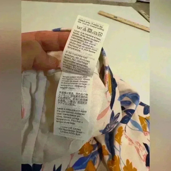 J.Crew woman’s A-line skirt floral size 6 100% cotton - Picture 5 of 7